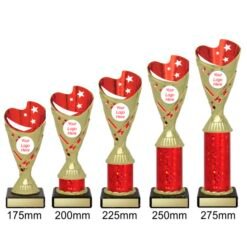 Alternative view of Arcade Cup - Gold/Red (5 Sizes)