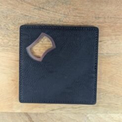 Black Coaster with Bottle Opener