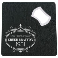 Alternative view of Black Coaster with Bottle Opener
