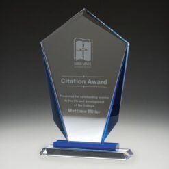 Alternative view of Glass Blue Keystone (3 Sizes)