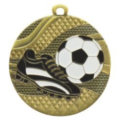 Mosaic Football Medal Gold