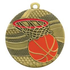 Basketball Mosaic Medal
