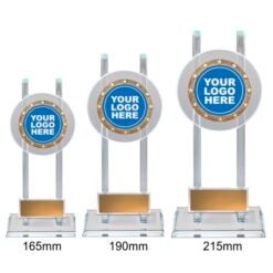 Alternative view of Spartan Glass Trophy with Holder (3 Sizes)