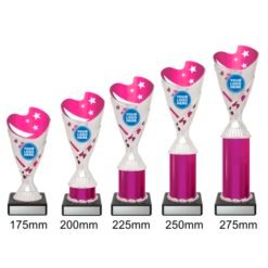 Alternative view of Arcade Cup - Silver/Pink (5 Sizes)