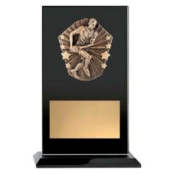 Glass Cosmos Rugby Trophy 245mm
