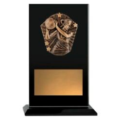 Glass Cosmos Netball Trophy 245mm