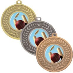 Distinction Cricket Theme Medal