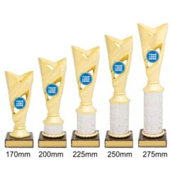 Alternative view of Curve Cup - Gold/Silver (5 Sizes)