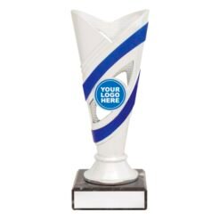 Curve Cup - Silver/Blue (5 Sizes)