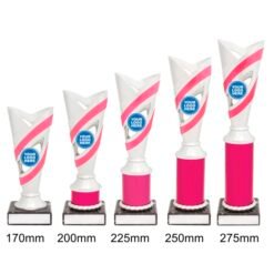 Alternative view of Curve Cup - Silver/Pink (5 Sizes)