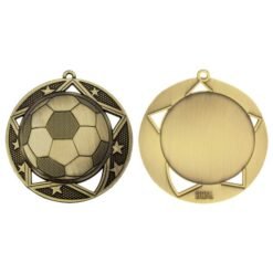Alternative view of Football Galaxy Medal Gold