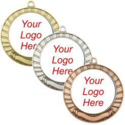Scroll Medal with Printed Logo