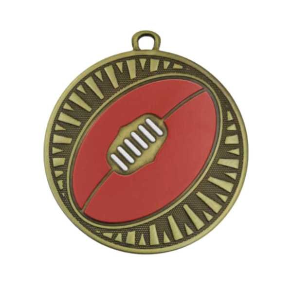 Aussie Rules Spark Antique Gold Medal