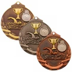 Swim Two Tone Medal