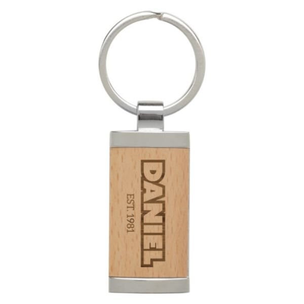 Keychain Timber with Metal Trim - Image 2