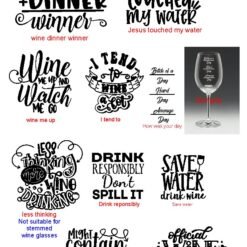 Alternative view of Personalised Engraved Stemless Wine Coolers